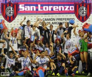 yapboz CA San Lorenzo de Almagro, şampiyon Torneo Anasayfa 2013, Arjantin